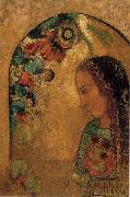 Odilon Redon Lady of the Flowers France oil painting artist